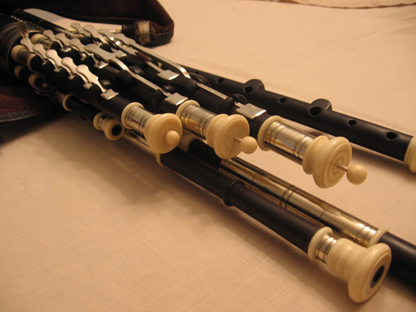 an uilleann bagpipe chanter