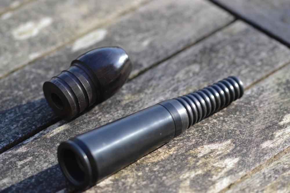 Two stocks that look sort of like a penis head and a cone